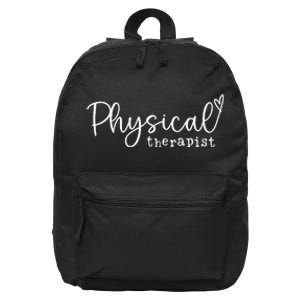 Physical Therapist Heart PT Adult Physical Therapy Student 16 in Basic Backpack