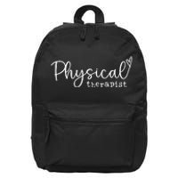 Physical Therapist Heart PT Adult Physical Therapy Student 16 in Basic Backpack