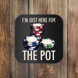 Poker Texas Hold'em Gambling Pot Cards Player Gift Coaster