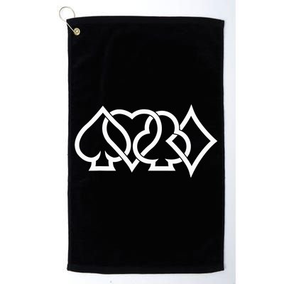 Poker Texas HoldEm Card Suits Gambling Casino Gambler Golf Towel