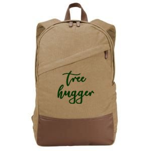 Poisonivy Tree Hugger Nature Lover Environmentalist Green Cotton Canvas Backpack