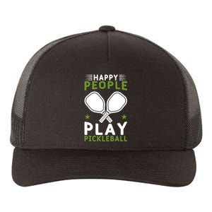 Pickleball Team Happy People Play Pickleball Paddles Sport Gift Yupoong Adult 5-Panel Trucker Hat