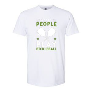 Pickleball Team Happy People Play Pickleball Paddles Sport Gift Softstyle® CVC T-Shirt