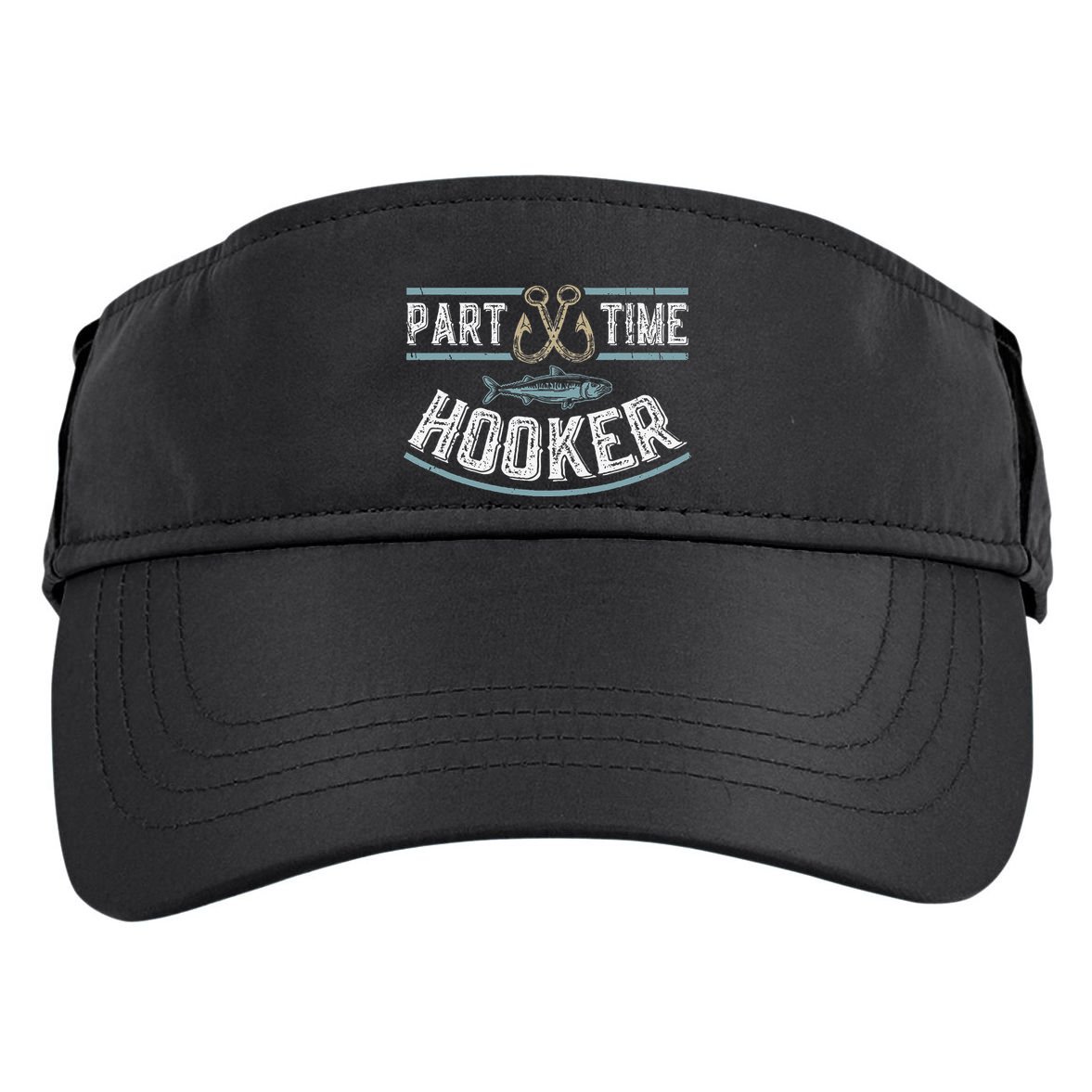 Part Time Hooker Fishing Adult Drive Performance Visor