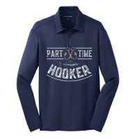 Part Time Hooker Fishing Silk Touch Performance Long Sleeve Polo