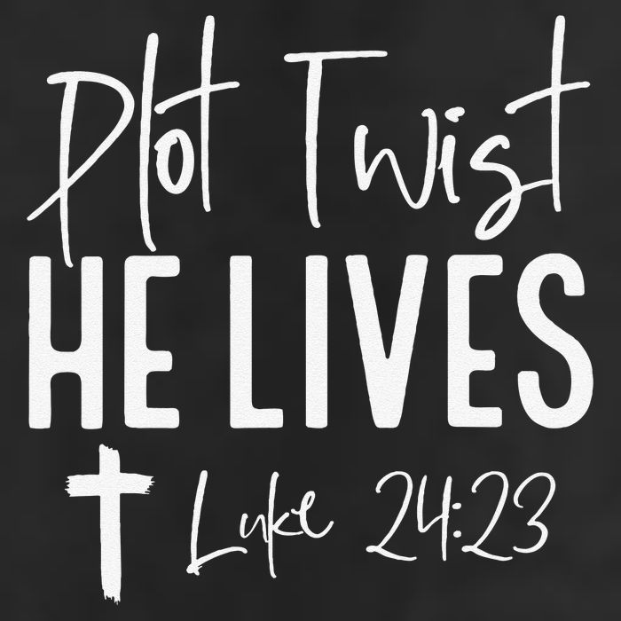 Plot Twist He Lives 2423 Jesus Easter Christian Apparel 7 Panel Mesh Trucker Snapback Hat
