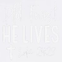 Plot Twist He Lives 2423 Jesus Easter Christian Apparel Garment-Dyed Sweatshirt