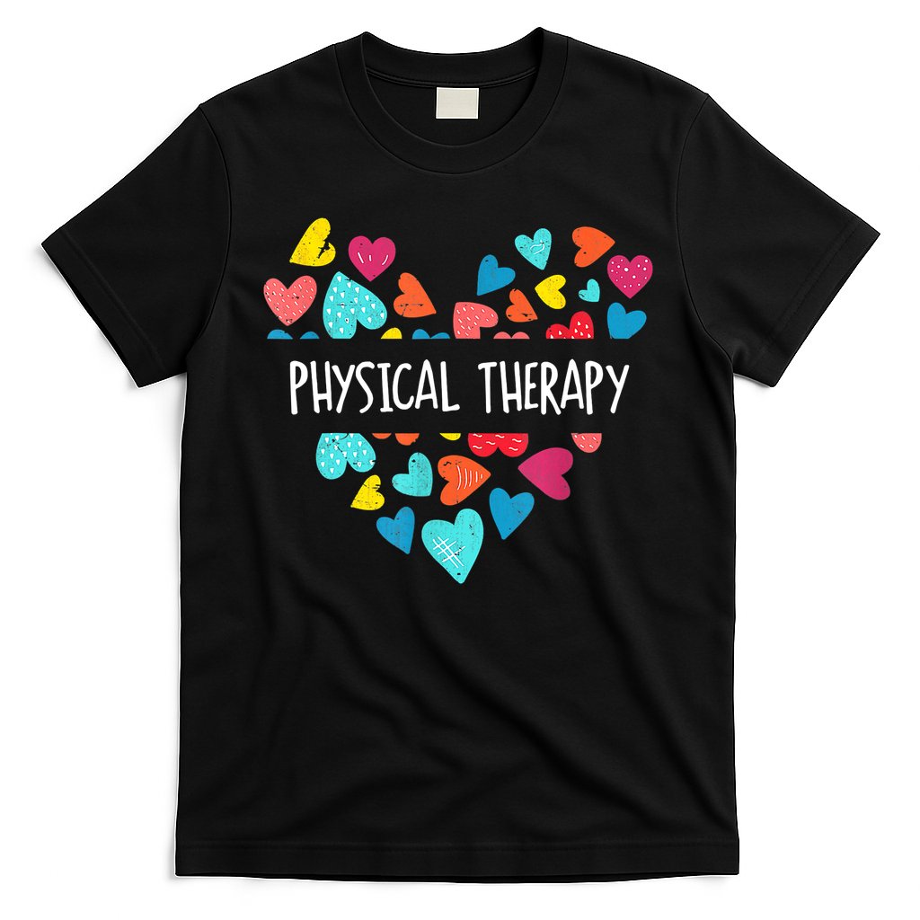Physical Therapy Heart Love PT Doctor Therapist Nursing T-Shirt
