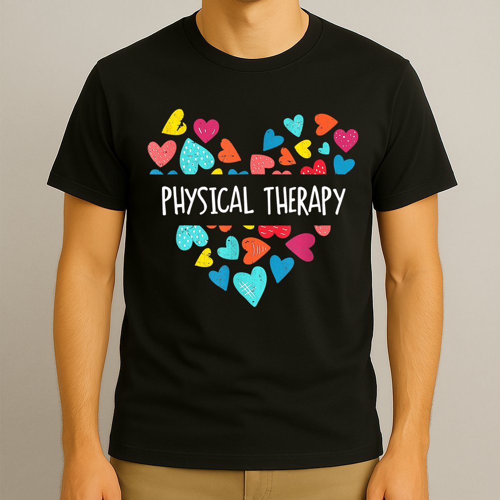 Physical Therapy Heart Love PT Doctor Therapist Nursing T-Shirt