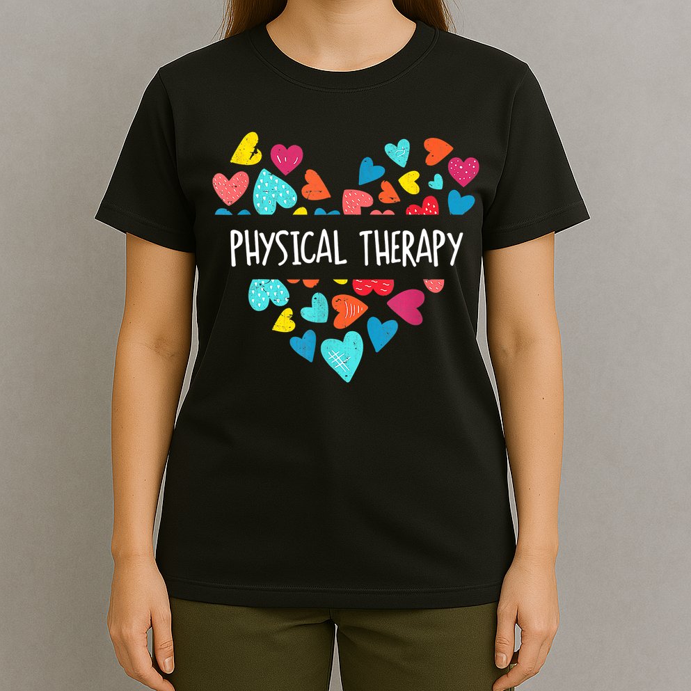 Physical Therapy Heart Love PT Doctor Therapist Nursing T-Shirt