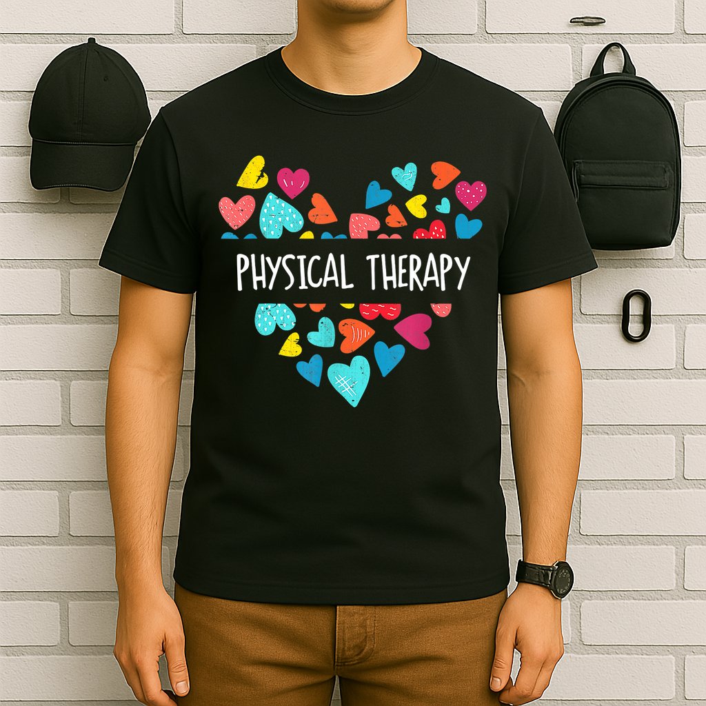 Physical Therapy Heart Love PT Doctor Therapist Nursing T-Shirt