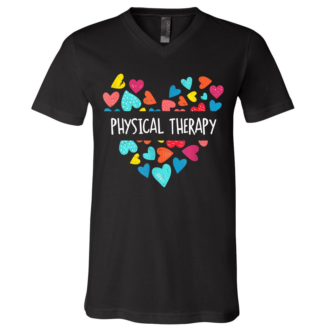 Physical Therapy Heart Love PT Doctor Therapist Nursing V-Neck T-Shirt