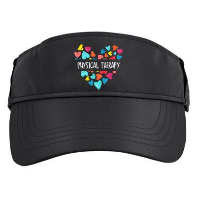Physical Therapy Heart Love PT Doctor Therapist Nursing Adult Drive Performance Visor