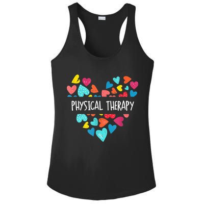 Physical Therapy Heart Love PT Doctor Therapist Nursing Ladies PosiCharge Competitor Racerback Tank