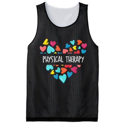 Physical Therapy Heart Love PT Doctor Therapist Nursing Mesh Reversible Basketball Jersey Tank