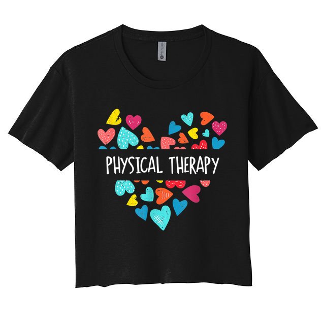 Physical Therapy Heart Love PT Doctor Therapist Nursing Crop Top