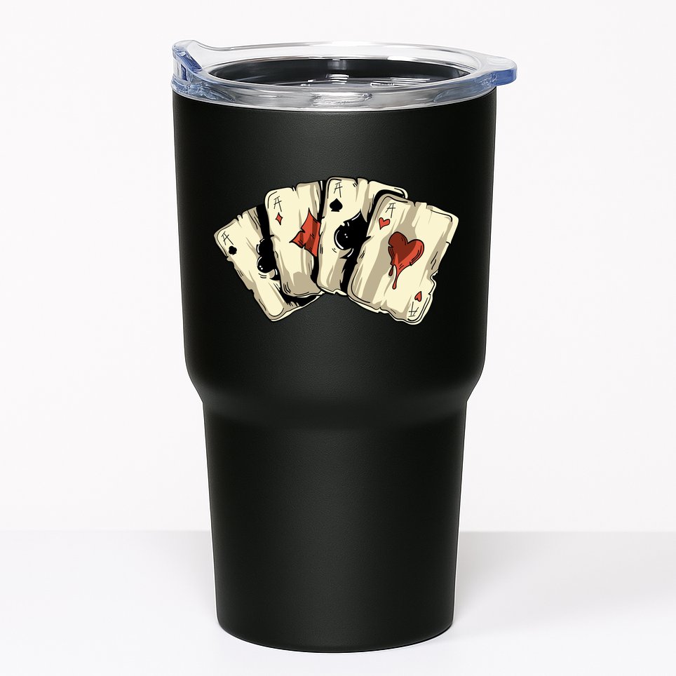 Poker Texas HoldEm Gambling Casino 4 Aces Poker Tumbler