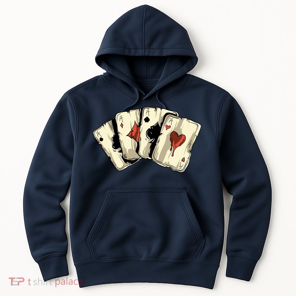 Poker Texas HoldEm Gambling Casino 4 Aces Poker Hoodie