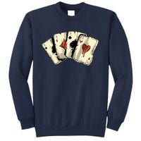 Poker Texas HoldEm Gambling Casino 4 Aces Poker Sweatshirt