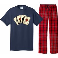 Poker Texas HoldEm Gambling Casino 4 Aces Poker Pajama Set