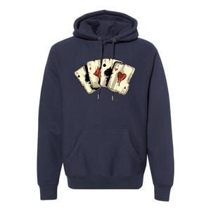 Poker Texas HoldEm Gambling Casino 4 Aces Poker Premium Hoodie