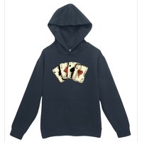 Poker Texas HoldEm Gambling Casino 4 Aces Poker Urban Pullover Hoodie