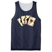 Poker Texas HoldEm Gambling Casino 4 Aces Poker Mesh Reversible Basketball Jersey Tank