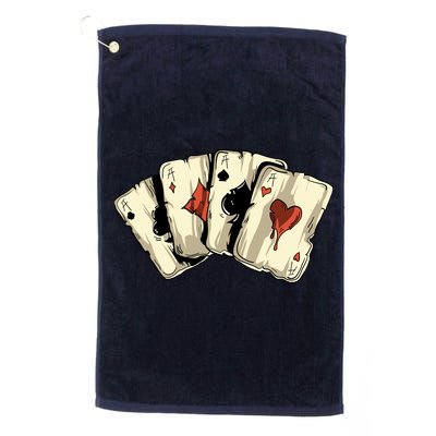 Poker Texas HoldEm Gambling Casino 4 Aces Poker Golf Towel