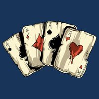 Poker Texas HoldEm Gambling Casino 4 Aces Poker Kids Hoodie