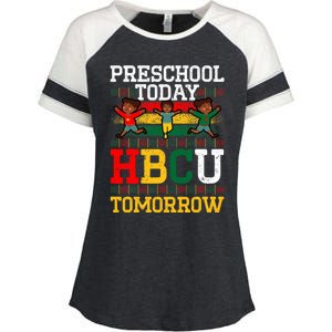 Preschool Today Hbcu Tomorrow Graduate Grad Colleges School Enza Ladies Jersey Colorblock Tee