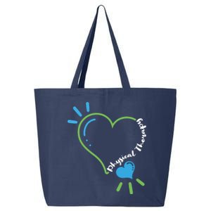 Physical Therapy Heart Physiotherapy PT Rehab Therapist Gift 25L Jumbo Tote