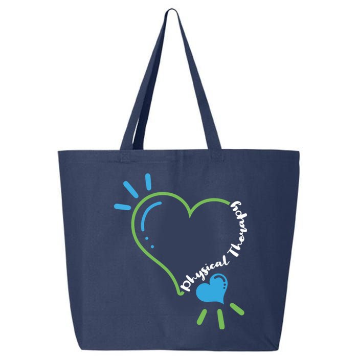 Physical Therapy Heart Physiotherapy PT Rehab Therapist Gift 25L Jumbo Tote