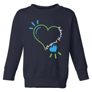 Physical Therapy Heart Physiotherapy PT Rehab Therapist Gift Toddler Sweatshirt