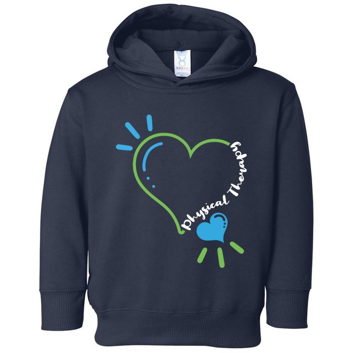 Physical Therapy Heart Physiotherapy PT Rehab Therapist Gift Toddler Hoodie