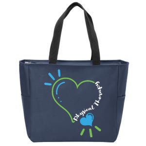 Physical Therapy Heart Physiotherapy PT Rehab Therapist Gift Zip Tote Bag