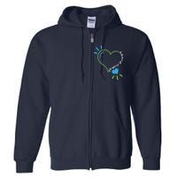 Physical Therapy Heart Physiotherapy PT Rehab Therapist Gift Full Zip Hoodie