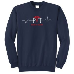 Physical Therapy Heartbeat Shirts Gift For Physical Therapist Sweatshirt