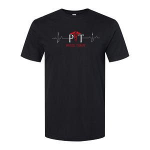 Physical Therapy Heartbeat Shirts Gift For Physical Therapist Softstyle CVC T-Shirt