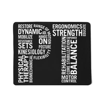 Physical Therapy Hoodie PT Month Physical Therapist Gift Mousepad