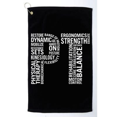 Physical Therapy Hoodie PT Month Physical Therapist Gift Platinum Collection Golf Towel