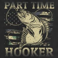 Part Time Hooker Fisher Funny Fishing Cute Gift Adult Drive Performance Visor