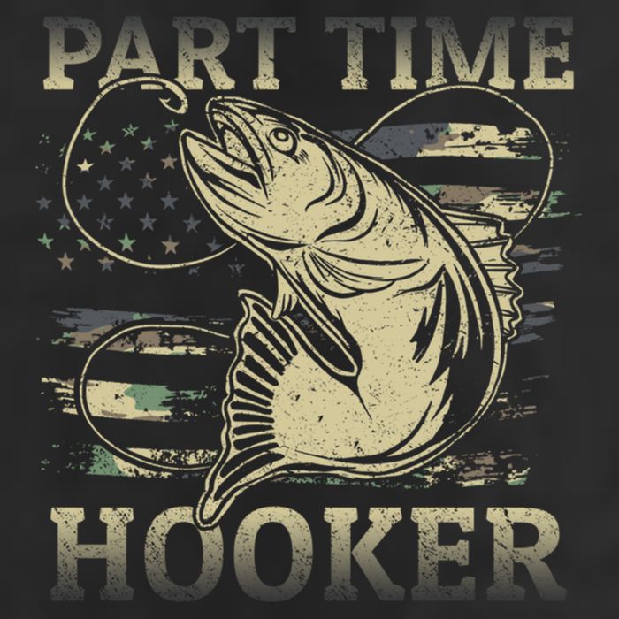 Part Time Hooker Fisher Funny Fishing Cute Gift Adult Drive Performance Visor