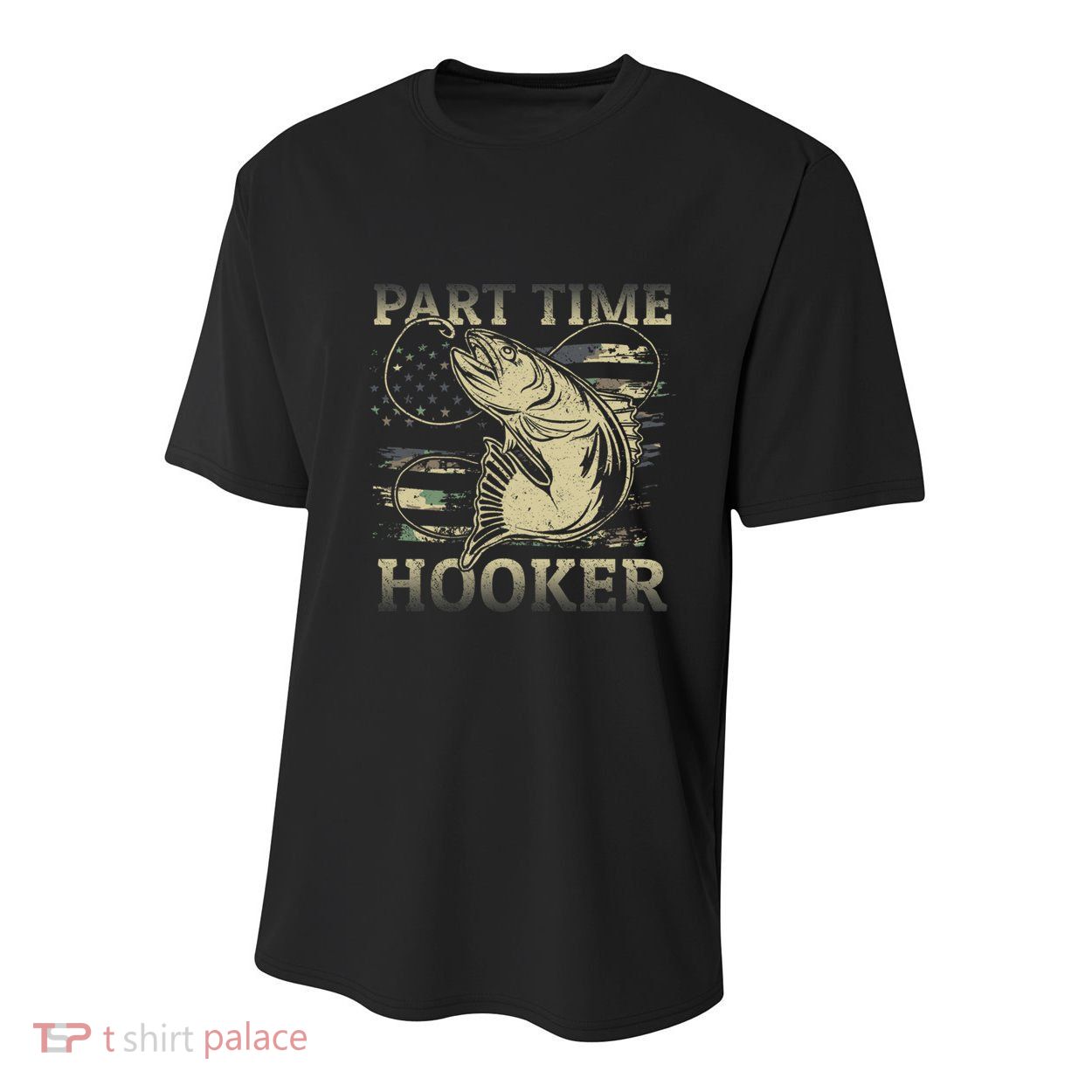 Part Time Hooker Fisher Funny Fishing Cute Gift Youth Performance Sprint T-Shirt