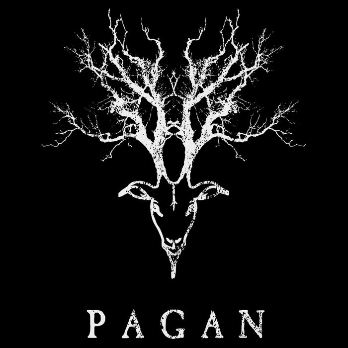 Pagan Tree Horn Goat . Distressed Vintage Style . 7-Panel Snapback Hat