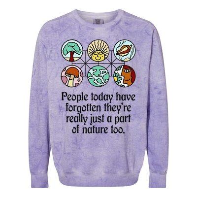 People Today Have Forgotten TheyRe Really Just Funny Design Colorblast Crewneck Sweatshirt