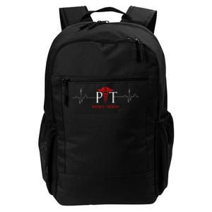 Physical Therapy Heartbeat Gift For Physical Therapist Daily Commute Backpack