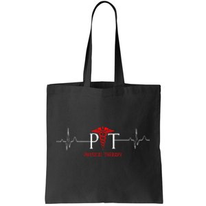 Physical Therapy Heartbeat Gift For Physical Therapist Tote Bag