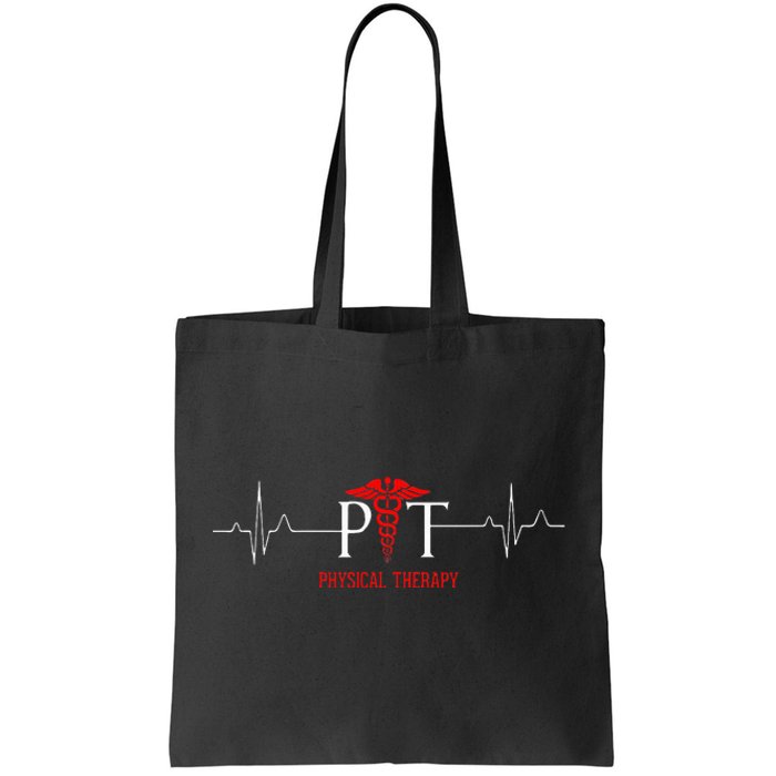 Physical Therapy Heartbeat Gift For Physical Therapist Tote Bag