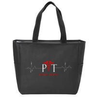 Physical Therapy Heartbeat Gift For Physical Therapist Zip Tote Bag