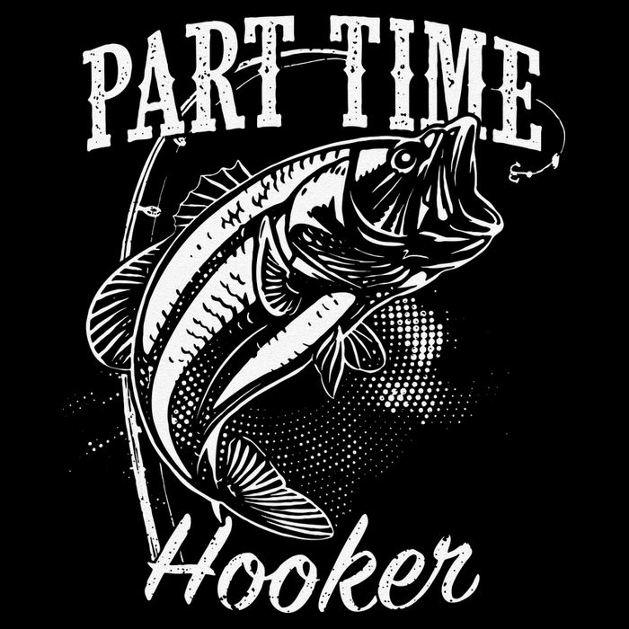 Part Time Hooker Fishing 7-Panel Snapback Hat